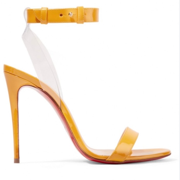 Shiny Nappa PVC Jonatina 100 Sandals 39.5 - Picture 1 of 6